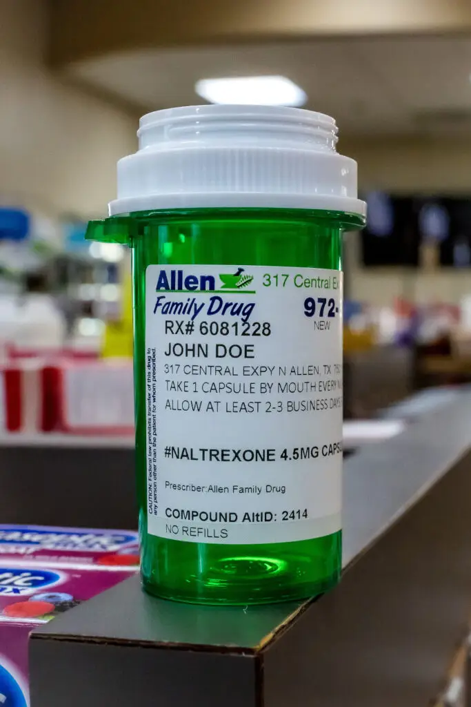 Allen Family Drug Rx Bottle Example