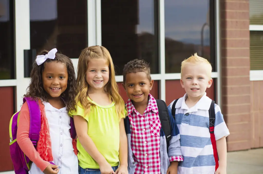 children at school