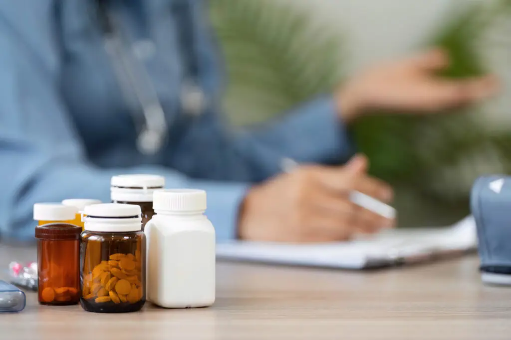 medications on table